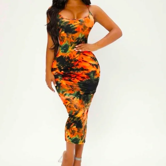 blue dress for baby girl Daydream Tie-Dye Bodycon Mini Dress